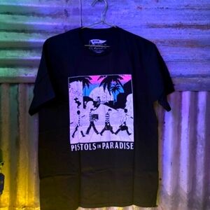 Pistols In Paradise Streetles TShirt Underground Streetwear Flip of The Beatles